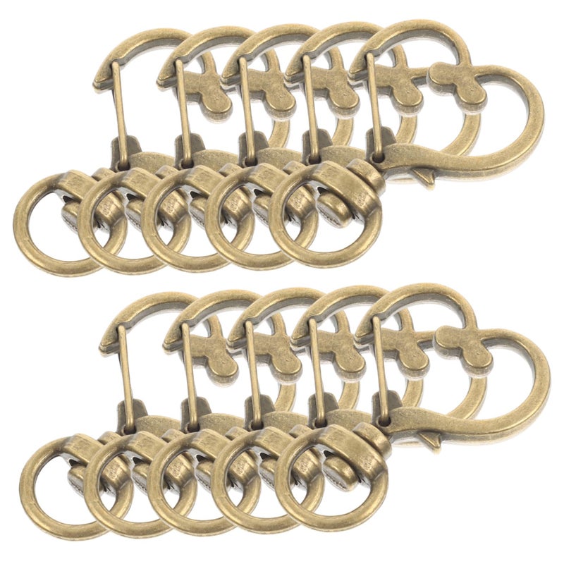 10 Pcs Silver Lobster Clasp Keychain Swivel Hooks For Lanyards Crafts Accessories - Image 2