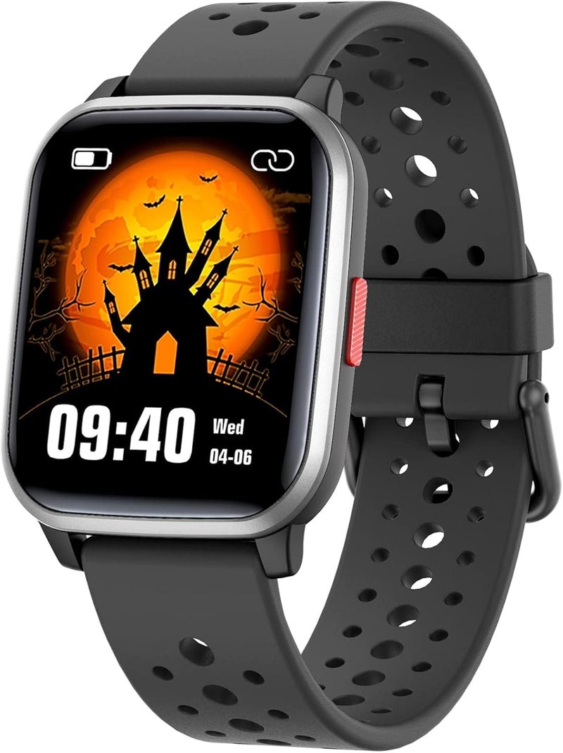 DMG Kids Smart Watch Boys, with Sleep Mode 20 Sports Modes HD Touch Screen 5 Games Pedometer,Kids Smart Watch for Kids 4-16 Ages,Birthday Gift Boys Girls,USB(Black) - Image 4