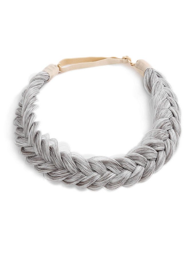 TOECWEGR - Oecwegr Synthetic Hair Braided Headband Classic Wide Strands Wedding Disorderly Fluffy Braids Wig Band Women Beauty Accessory - Image 1