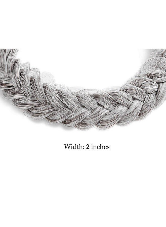 TOECWEGR - Oecwegr Synthetic Hair Braided Headband Classic Wide Strands Wedding Disorderly Fluffy Braids Wig Band Women Beauty Accessory - Image 1