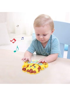 Generic Educational Lion Toy - Baby Musical Toy - Light Up Toy Piano - Crib Music Toy for Babies and Toddlers - Toy Keyboard has 5 Numbered Keys - Perfect Toys for 1 Year Old Boys and Girls  - Image 2