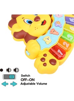 Generic Educational Lion Toy - Baby Musical Toy - Light Up Toy Piano - Crib Music Toy for Babies and Toddlers - Toy Keyboard has 5 Numbered Keys - Perfect Toys for 1 Year Old Boys and Girls  - Image 4