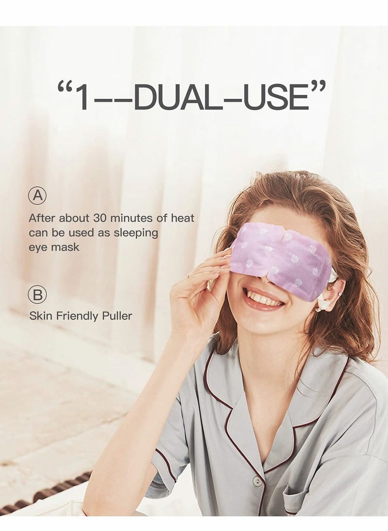 Excefore Steam Eye Mask,10 Packs Hot Steam Eye SPA Mask, Relieve Eyestrain Warming Eye Patch, Lavender Fragrance  - Image 4