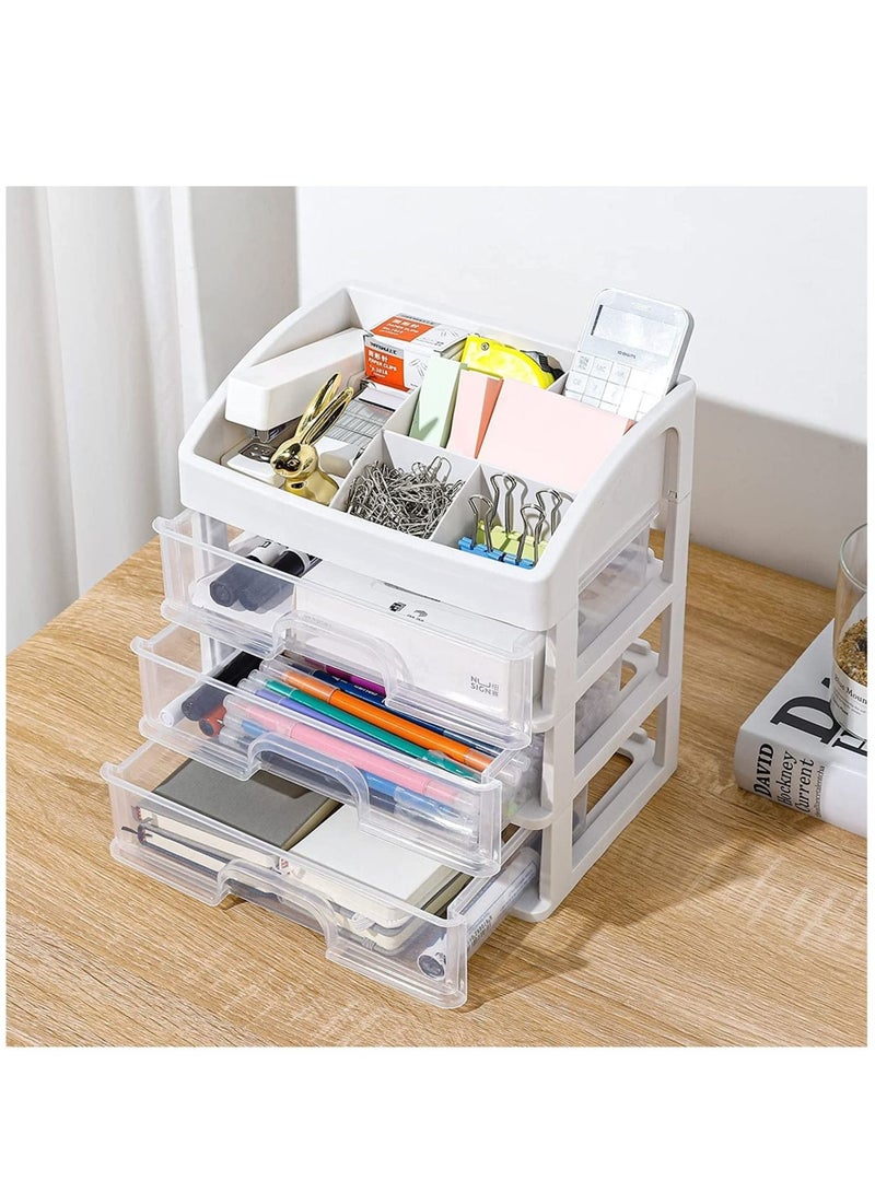 LEDIN Makeup Organizer with 3 Drawers Bathroom Vanity Countertop Storage for Cosmetics Brushes Lotion Nail Lipstick and Jewelry (3 Drawers) - Image 5