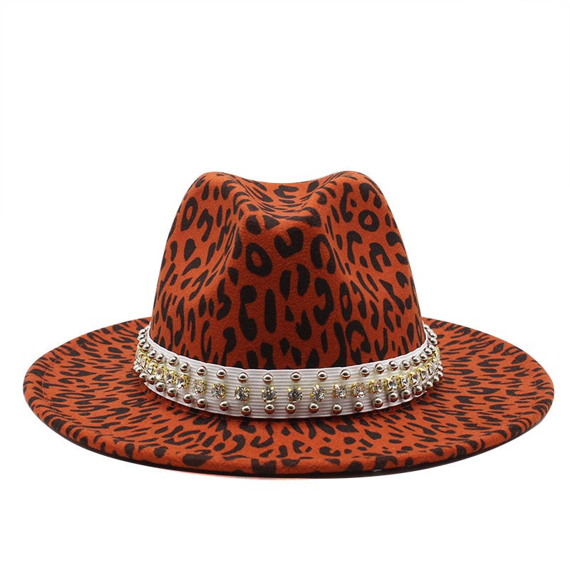 Fedora Crossborder Autumn Winter British 60cm  Men Wide Brim Flat Hat Wholesale - Image 2