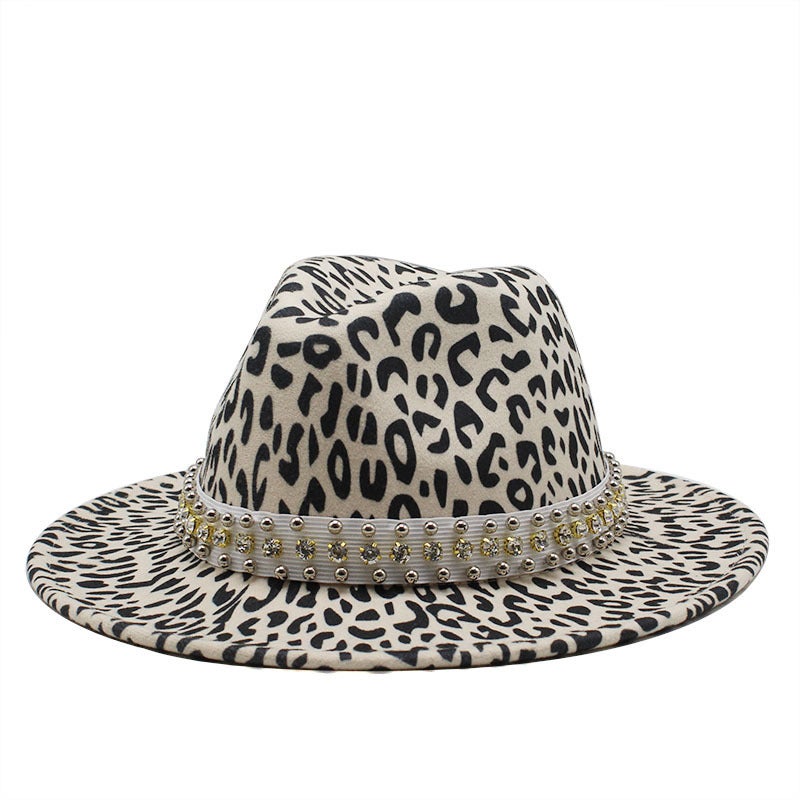 Fedora Crossborder Autumn Winter British 60cm  Men Wide Brim Flat Hat Wholesale - Image 1