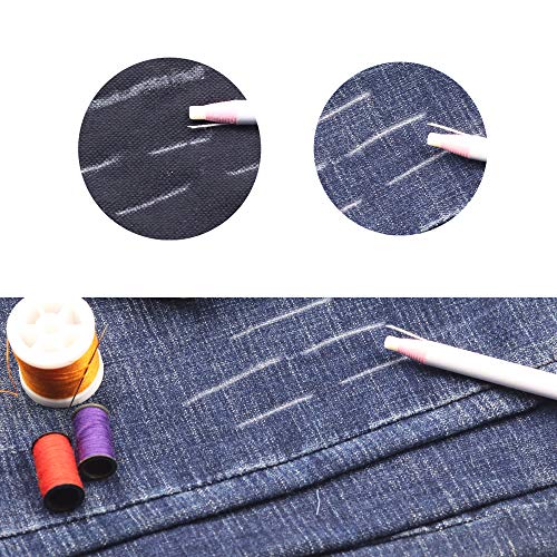Lohas Select 12 Pieces Sewing Mark Pencil Tailor's Marking and Tracing Tools Free Cutting Crayons Sewing Fabric Pencil 6 Colors (6 Colors) - Image 4