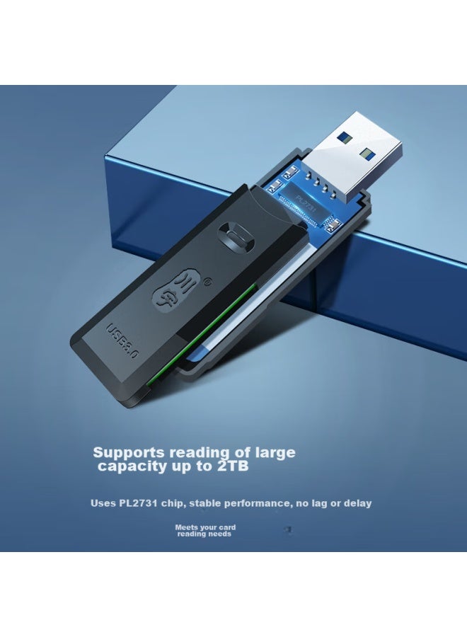 Chuanyu Usb 3.0 High-speed Sd/tf Card Reader Multi-in Compatible With Dslr Camera Storage Cards, Dash Cam, Surveillance, Drone, Computer, And Smartphone Memory Card Reader - Image 2