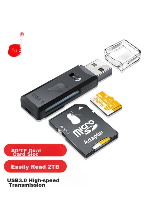 Chuanyu Usb 3.0 High-speed Sd/tf Card Reader Multi-in Compatible With Dslr Camera Storage Cards, Dash Cam, Surveillance, Drone, Computer, And Smartphone Memory Card Reader - Image 1