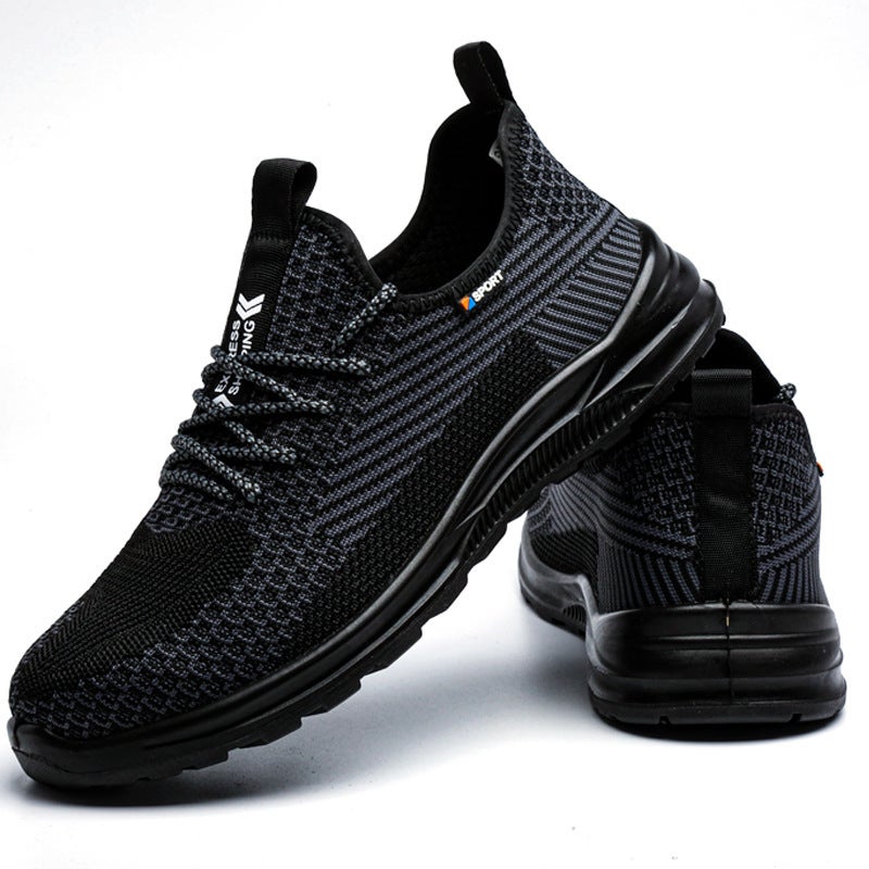 Summer Breathable Knit Safety Shoes Anti-Smash Puncture Resistant Lightweight - Image 2