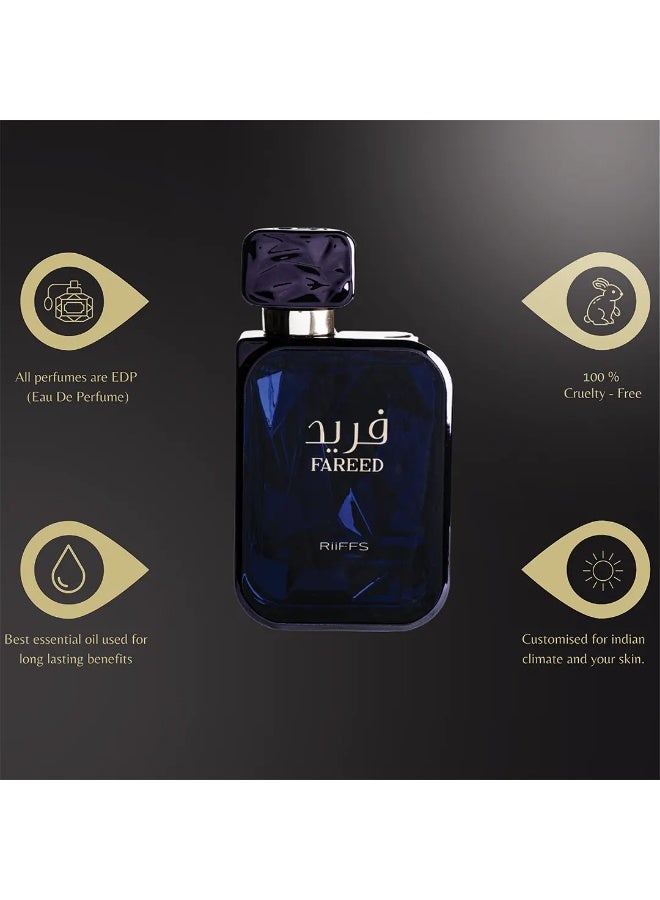 ريفس ريفز فريد (RiiFFS Fareed) - عطر بنفحات توابلية وعطرية وخشبية - ماء عطر (Eau de Parfum) يدوم طويلاً للرجال والنساء، 100 مل (3.4 أونصة). - Image 5