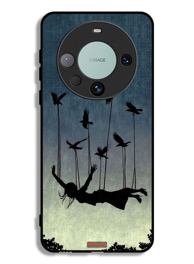 Tolwak Huawei Mate 60 Pro Plus Protective Case Cover Birds Holding Fallen Girl - Image 1