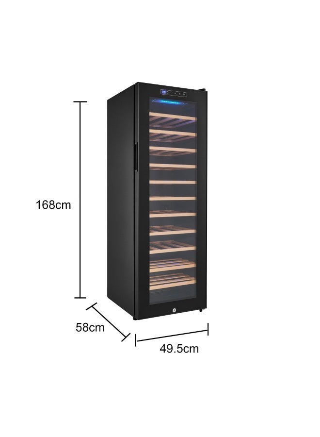 Vparty 108 Bottle Cooler Refrigerator Professional Compressor, Stainless Steel & Tempered Glass, Freestanding for Home, Kitchen, or Office (280L-108 Bottles) - Image 4