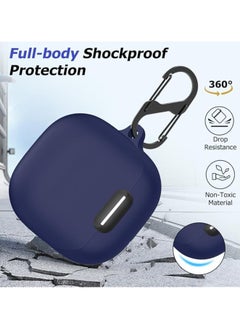 Generic Compatible with Anker Soundcore Liberty 4 NC Case Cover, Soft Silicone Shockproof Protective Case Skin for Soundcore Liberty 4 NC Wireless Earbuds (Blue)  - Image 3