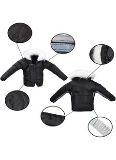 E-TING Santa Clothing Black Down Coat Christmas Accessories For Elf Doll  - Image 3