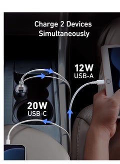 Generic USB C Car Charger, 32W 2-Port Type C Compact Car Charger with 20W Power Delivery and 12W PowerIQ, 521 Car Charger (32W) with LED for iPhone 14 13 12 11 Pro Max, Pixel 3 2 XL, iPad Pro, and More  - Image 5