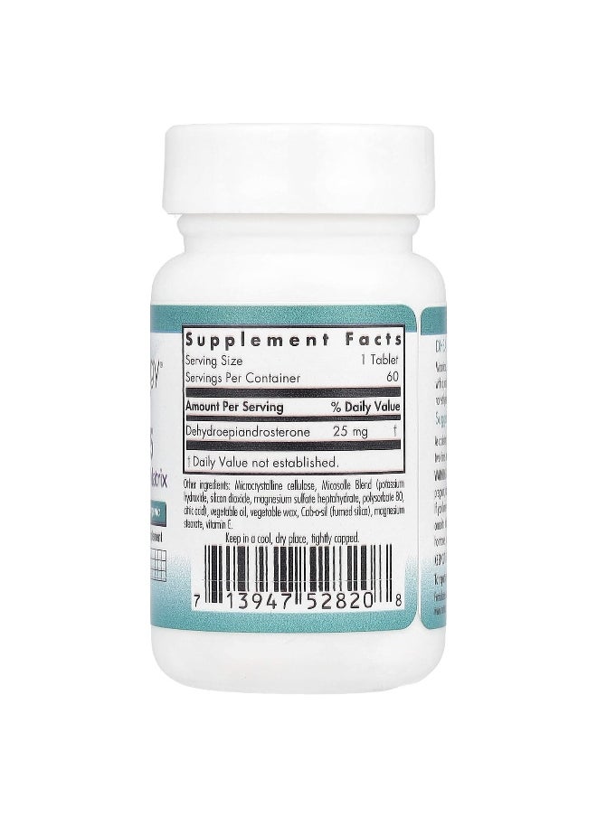 Nutricology - Nutricology, DHEA 25, 25 mg, 60 Scored Tablets - Image 1