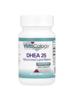 Nutricology Nutricology, DHEA 25, 25 mg, 60 Scored Tablets  - Image 1