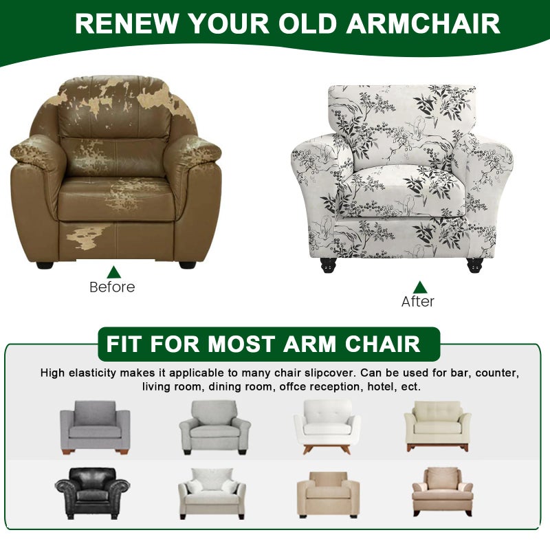 crfatop 2 قطعة غطاء أريكة ناعمة أريكة تمتد t cushion cushair slipcovers 1 مقعد كرسي غطاء قسيمة مع واقي أثاث الأسلحة لغرفة المعيشة كلب الحيوانات الأليفة مع أغطية مقعد فردية (صغيرة A28) - Image 5
