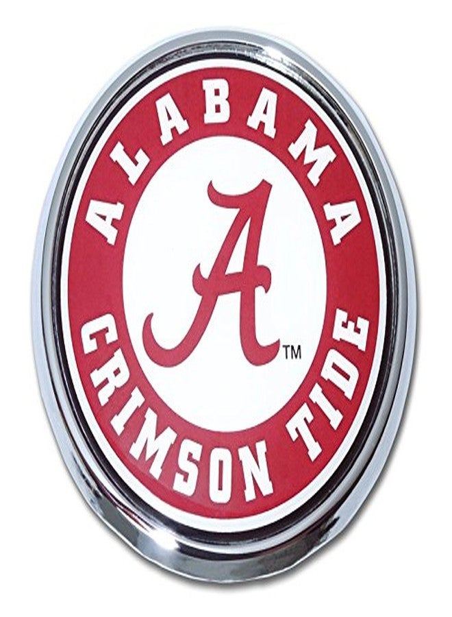 PLESIU Alabama UA Crimson Tide Metal Auto Emblem - Many Available Roll Tide (Round Seal)