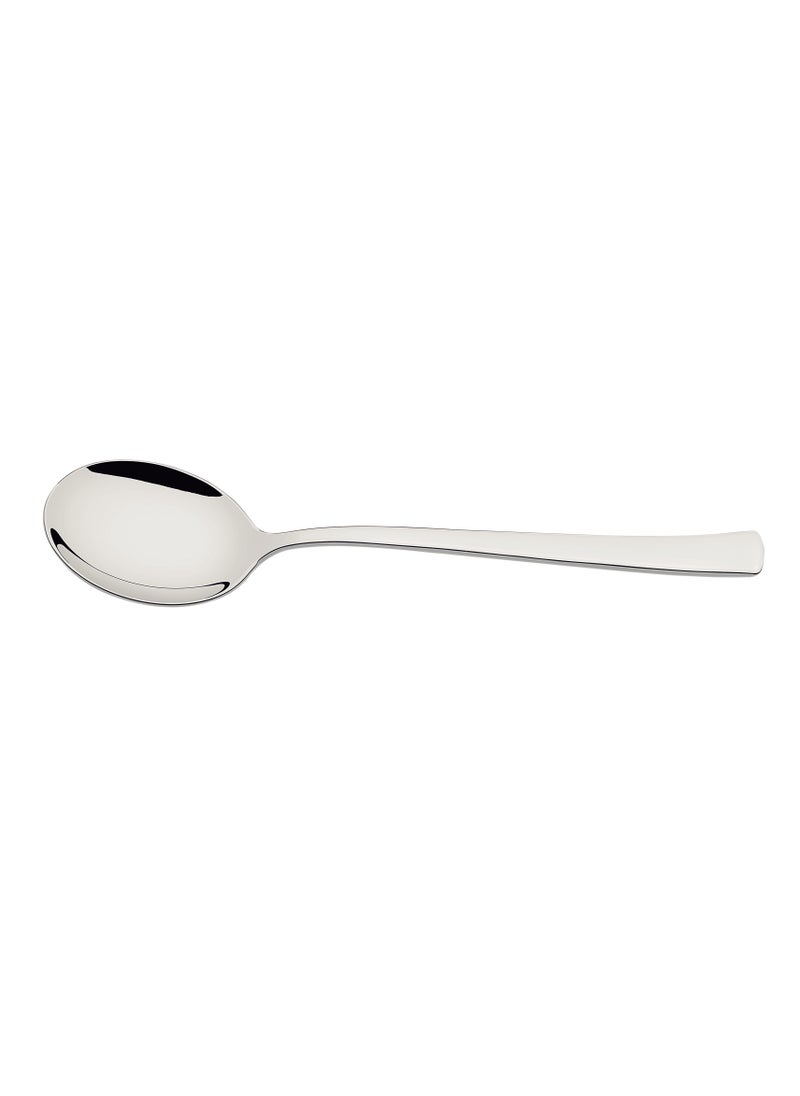 TRAMONTINA Since 1911,Made in Brazil- Oslo 6 Pieces Stainless Steel Soup Spoon Set with Mirror Finish  - Image 2