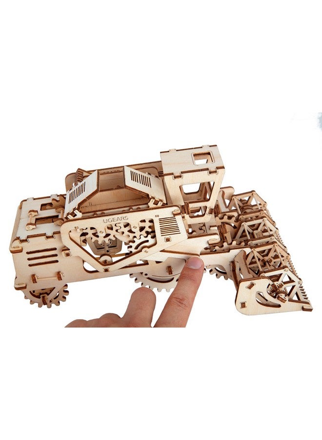أوجيرز نموذج يو جيرز ثلاثي الأبعاد ذاتي الدفع، آلة حصاد ميكانيكية، أحجية تروس خشبية، مجموعة حرفية صديقة للبيئة | مجموعات تعليمية STEM اصنعها بنفسك للمراهقين | مجموعة تعليمية | مجموعة بناء | هدايا عيد ميلاد للأطفال - Image 2
