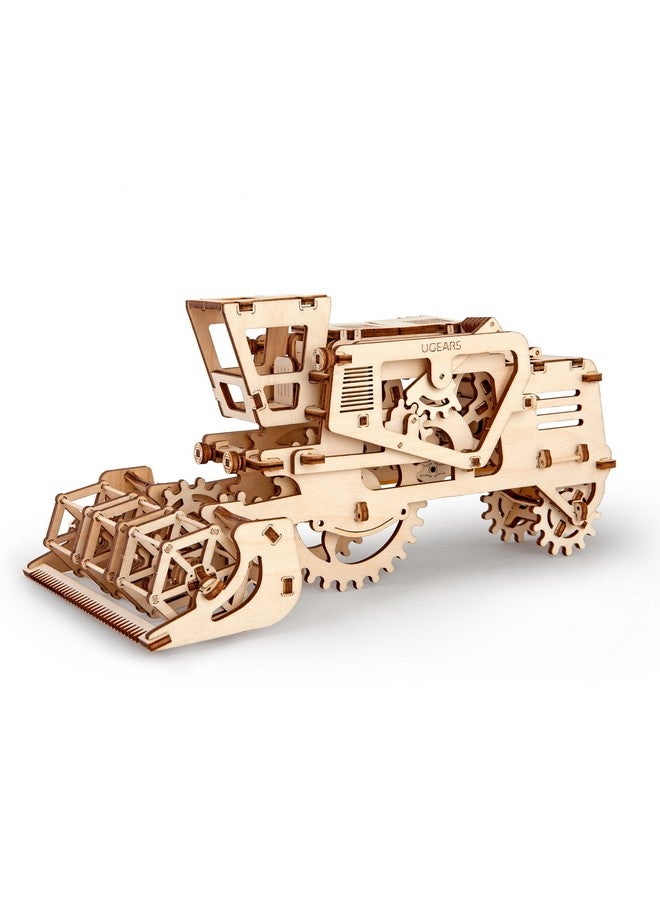 أوجيرز نموذج يو جيرز ثلاثي الأبعاد ذاتي الدفع، آلة حصاد ميكانيكية، أحجية تروس خشبية، مجموعة حرفية صديقة للبيئة | مجموعات تعليمية STEM اصنعها بنفسك للمراهقين | مجموعة تعليمية | مجموعة بناء | هدايا عيد ميلاد للأطفال - Image 1