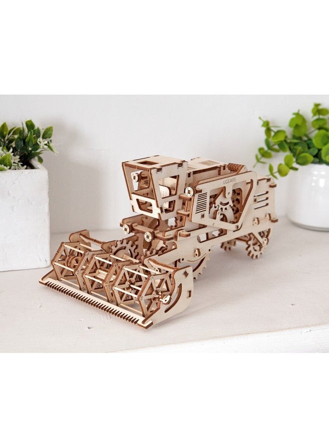أوجيرز نموذج يو جيرز ثلاثي الأبعاد ذاتي الدفع، آلة حصاد ميكانيكية، أحجية تروس خشبية، مجموعة حرفية صديقة للبيئة | مجموعات تعليمية STEM اصنعها بنفسك للمراهقين | مجموعة تعليمية | مجموعة بناء | هدايا عيد ميلاد للأطفال - Image 4