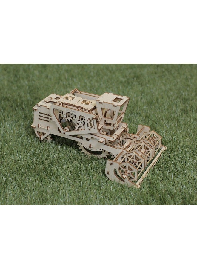 أوجيرز نموذج يو جيرز ثلاثي الأبعاد ذاتي الدفع، آلة حصاد ميكانيكية، أحجية تروس خشبية، مجموعة حرفية صديقة للبيئة | مجموعات تعليمية STEM اصنعها بنفسك للمراهقين | مجموعة تعليمية | مجموعة بناء | هدايا عيد ميلاد للأطفال - Image 3