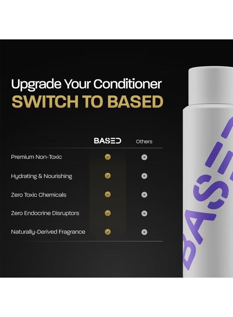 Based Hydrating Conditioner with Aloe Vera, Peppermint Oil, & Coconut Oil, Cleansing Conditioner for Men, No Sulfates, Parabens or Phthalates, Quality Hair Care, 8.34 fl oz Bottle (Pack of 1) - Image 4