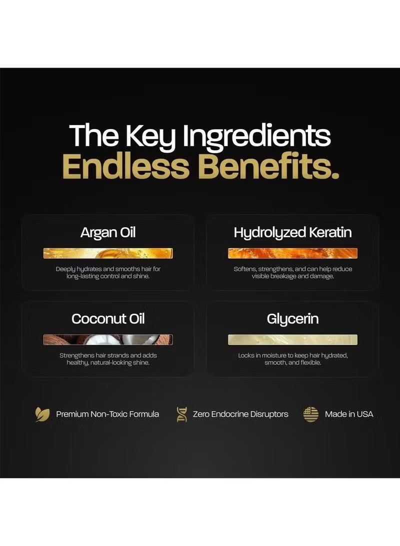 Based Hydrating Conditioner with Aloe Vera, Peppermint Oil, & Coconut Oil, Cleansing Conditioner for Men, No Sulfates, Parabens or Phthalates, Quality Hair Care, 8.34 fl oz Bottle (Pack of 1) - Image 2