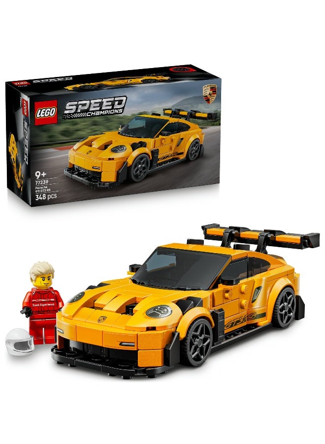 LEGO مجموعة بناء لعبة سيارة سبيد تشامبيونز بورش 911 جي تي 3 آر إس سوبر كار 77239 - Image 1