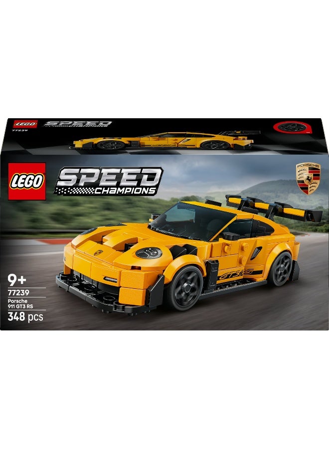 LEGO مجموعة بناء لعبة سيارة سبيد تشامبيونز بورش 911 جي تي 3 آر إس سوبر كار 77239 - Image 2