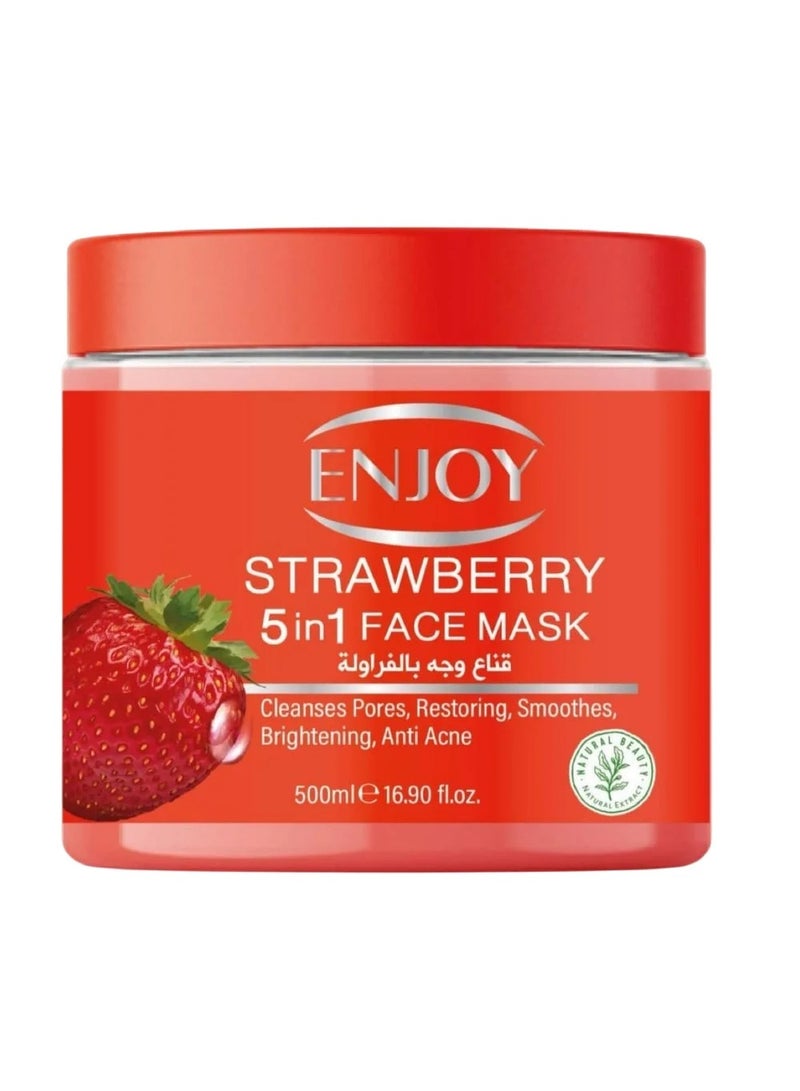 ENJOY Strawberry 5-in-1 Face Mask, 500ml