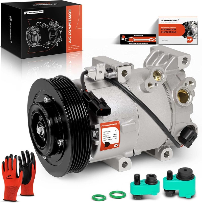 A-Premium AC Compressor with Clutch for Kia and Hyundai - Image 1