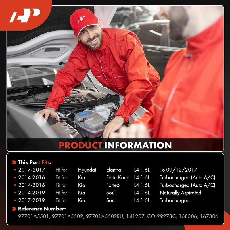 A-Premium AC Compressor with Clutch for Kia and Hyundai - Image 2