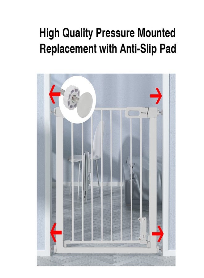 AMORBASE Pet Gates Spindle Rods 8mm(M8) - Replacement Parts Threaded Screw Bolts Hardware Kit Wall Protector for Baby Pressure Mounted Safety Door & Pet Stair Gates (White, M8 9CMLong) - Image 4