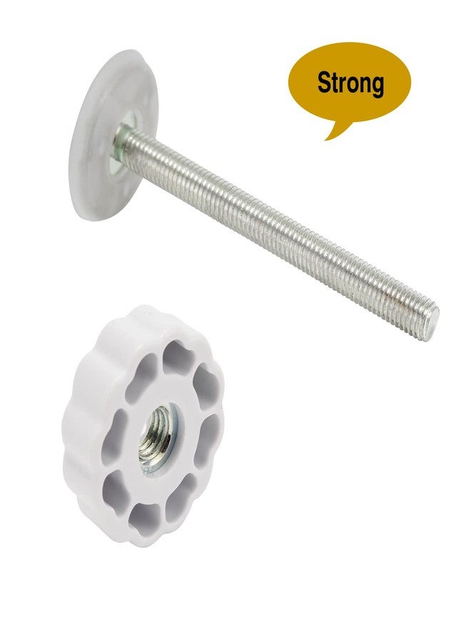 AMORBASE Pet Gates Spindle Rods 8mm(M8) - Replacement Parts Threaded Screw Bolts Hardware Kit Wall Protector for Baby Pressure Mounted Safety Door & Pet Stair Gates (White, M8 9CMLong) - Image 3