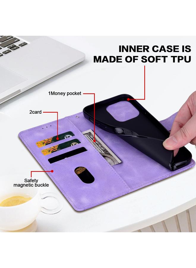 Zaboon Case For iPhone 11 Pro Max Lace Floral Embossed Magnetic Buckle PU Phone Case With Wrist Strap - Image 4