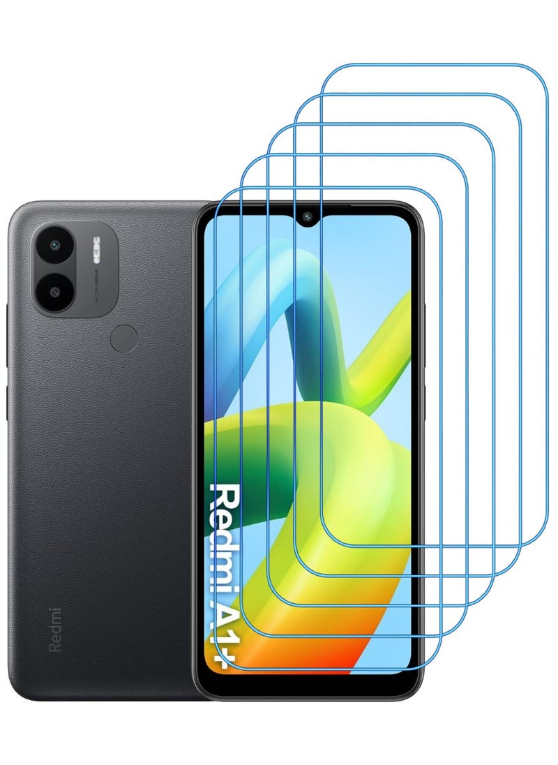 ACLIX 5 Pieces Antistatic ESD Dustproof Premium Quality High Definition Clear Tempered Glass Screen Protector Designed For Xiaomi Redmi A1+ - Image 1