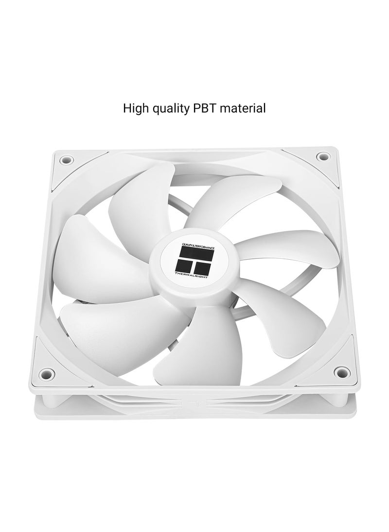 Thermalright Thermalright TL-C14CW CPU Fan, S-FDB Bearing Case Fan with 4-PWM Control, Low Noise PC Fan, 140mm Computer Chassis Fan, CPU Cooler Fan|White(TL-C14CW)  - Image 5
