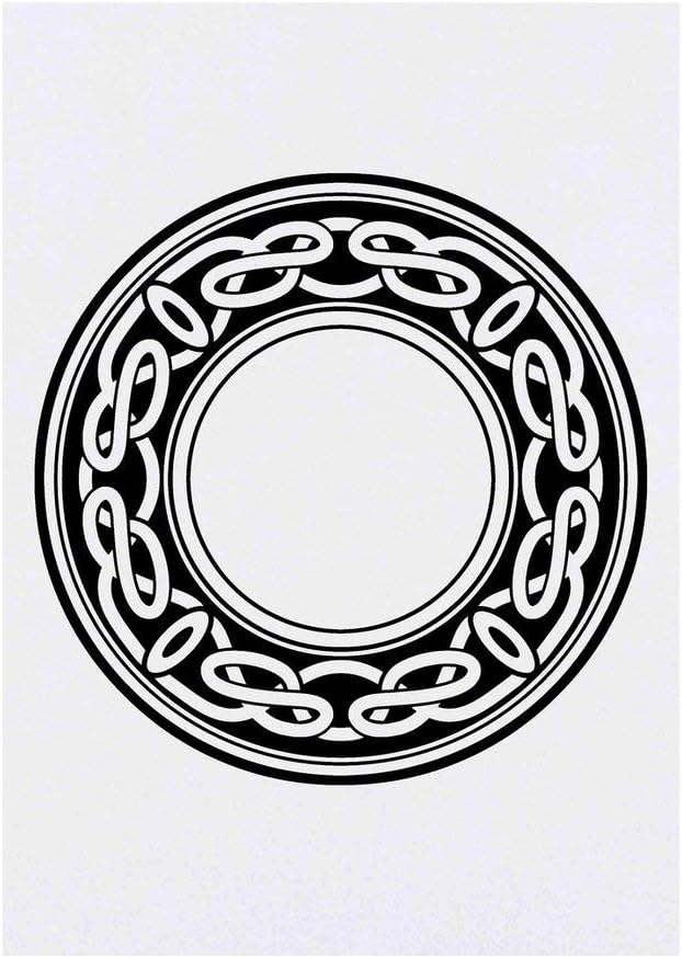 Celtic Circle Temporary Tattoo Water Resistant SkinSafe NonToxic Transfer TO00040952