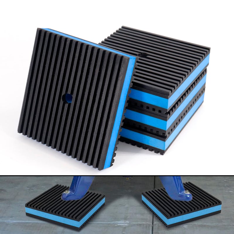 LBG Products Anti Vibration Pads3 X 3 X 78 Heavy Duty Blue EVA Rubber Anti Vibration Isolation Pad for Air CompressorWasher and DryerHVACTreadmillsAir Conditioner AccessoriesPack of 4 - Image 2