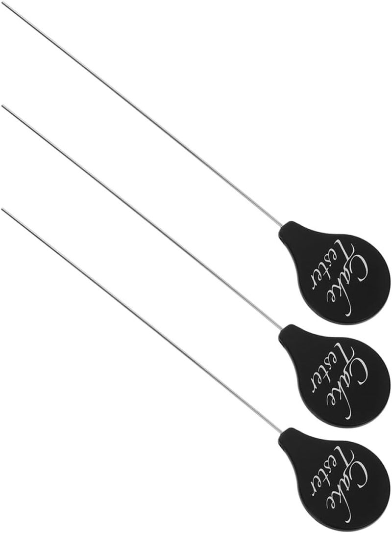 Homoyoyo 3pcs Stainless Steel Cake Tester Needles Metal Skewers for Baking Muffins Bread Cookies Kitchen Tool for Home Bakers - Image 1