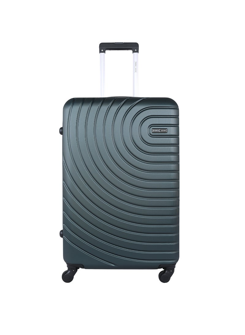 PARAJOHN - Spiral 28-Inch (Large) ABS Hard Case Checked-In Luggage Trolley Bag with 4 Spinner Wheels and Lock - Army Green - Image 1