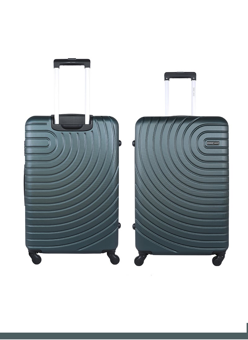 PARAJOHN - Spiral 28-Inch (Large) ABS Hard Case Checked-In Luggage Trolley Bag with 4 Spinner Wheels and Lock - Army Green - Image 1