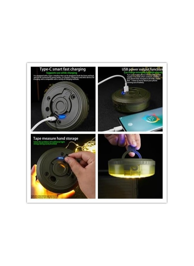 Portable Camping String Lights, Camping String Lights, Outdoor Waterproof String Lights, Camping String Lights, Camping String Lights, Camping Travel Home Emergency String Lights