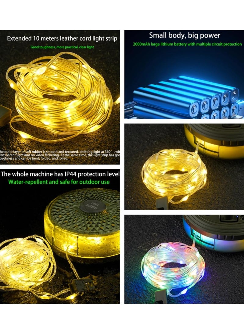 Portable Camping String Lights, Camping String Lights, Outdoor Waterproof String Lights, Camping String Lights, Camping String Lights, Camping Travel Home Emergency String Lights