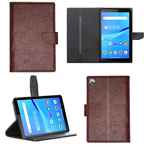 Zaoma Artificial Leather Flip case Cover for Lenovo Tab M7 (2nd Gen) TB-7305F / TB-7305I / TB-7305X 7 inch Tablet - Brown - Image 1