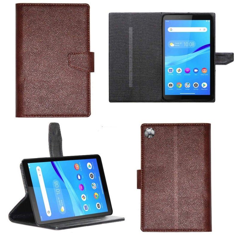 Zaoma Artificial Leather Flip case Cover for Lenovo Tab M7 (2nd Gen) TB-7305F / TB-7305I / TB-7305X 7 inch Tablet - Brown - Image 5